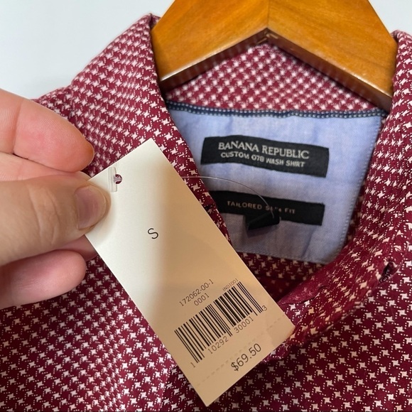 Banana Republic Custom 078 Wash Shirt Small NWT - Picture 4 of 5
